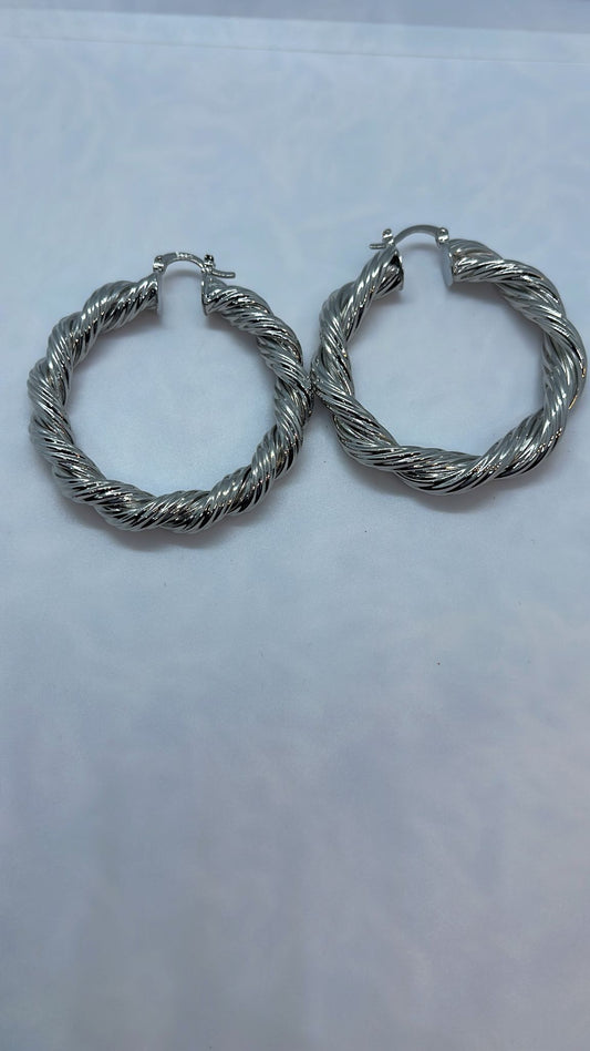 Silver earrings