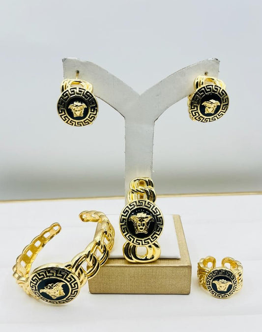Bangles earrings with rings set